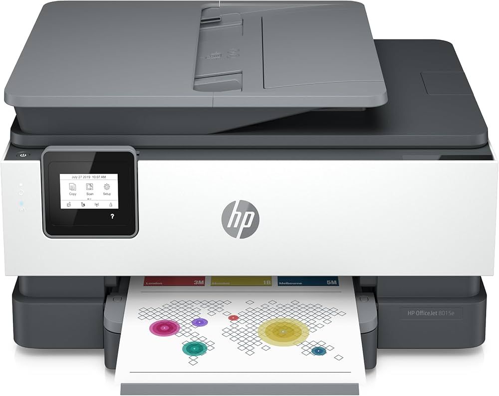 HP OfficeJet 8015e Wireless Color All-in-One Printer, 6 months of Instant Ink included | Amazon (US)