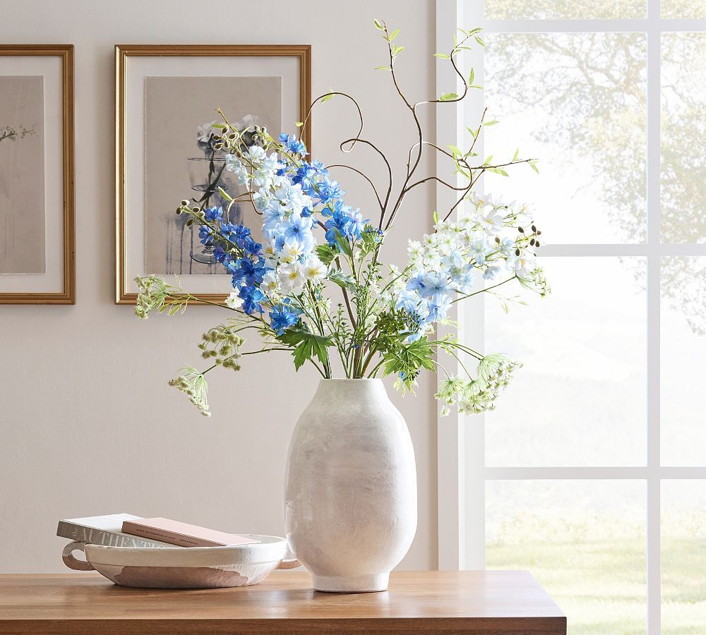Faux Elevated Mixed Delphinium Bundle | Pottery Barn (US)