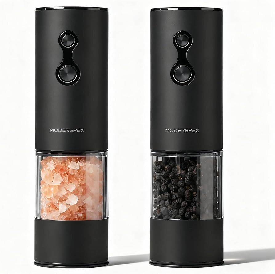 Electric Salt and Pepper Grinder Set USB-C Rechargeable, Dual-Speed Automatic Salt and Pepper Mil... | Amazon (US)