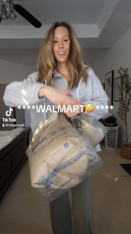 Wal Mart Fashion Finds! Wearing a large in the waffle shacket, a medium in the vest, small in TJ e tee (it’s def oversized!) and a medium in the pjs! 

#LTKVideo #LTKfindsunder50 #LTKstyletip