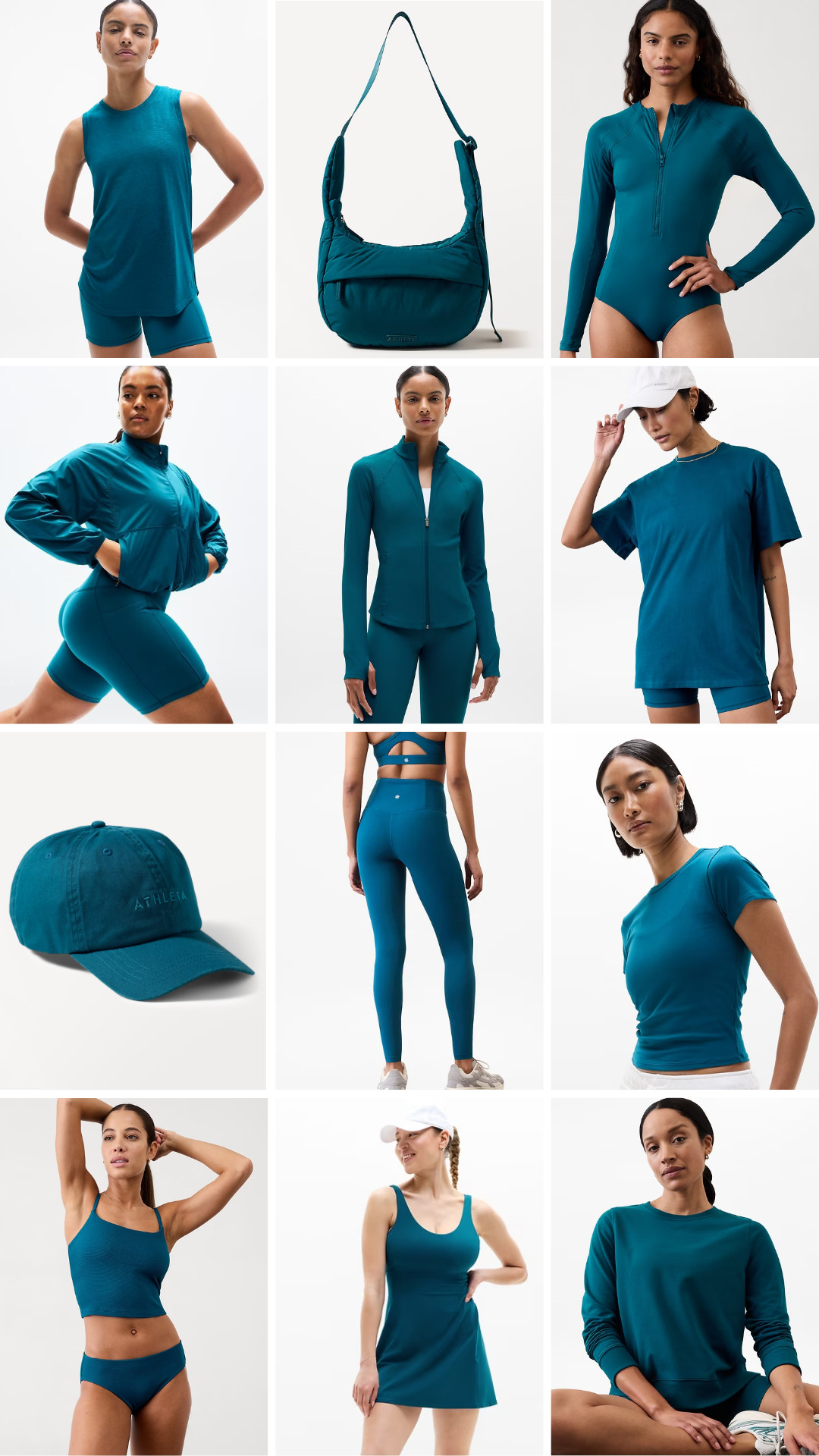Athleta Coastal Teal for Autumns on Sale! Dark teal, kingfisher, warm navy, rashguard, one piece, bikini, swim, leggings, hat, avtive dress, tennis dress, sweatshirt, tee, short sleeve, shorts, romper, cross body, sling bag, tank, windbreak, jacket, oversized tee, biker shorts 

True autumn, dark autumn, soft autumn, HOC autumn, house of colour autumn

 

#LTKActive #LTKMidsize #LTKFindsUnder100