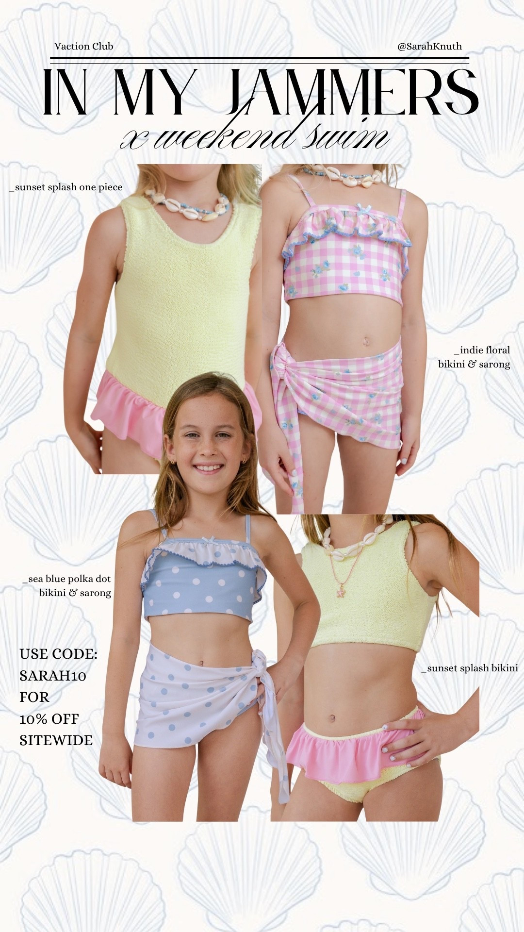 Use code: SARAH10 for 10% off In My Jammer sitewide!

Little girls swim, summer outfit, vacation, outfit beach, sarong

#LTKSaleAlert #LTKSwim #LTKKids