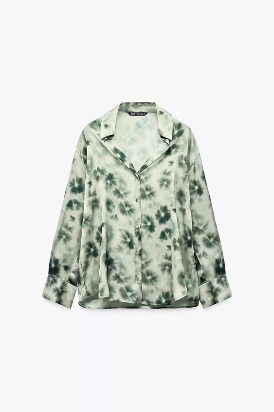 SATIN EFFECT BASIC SHIRT | Zara US