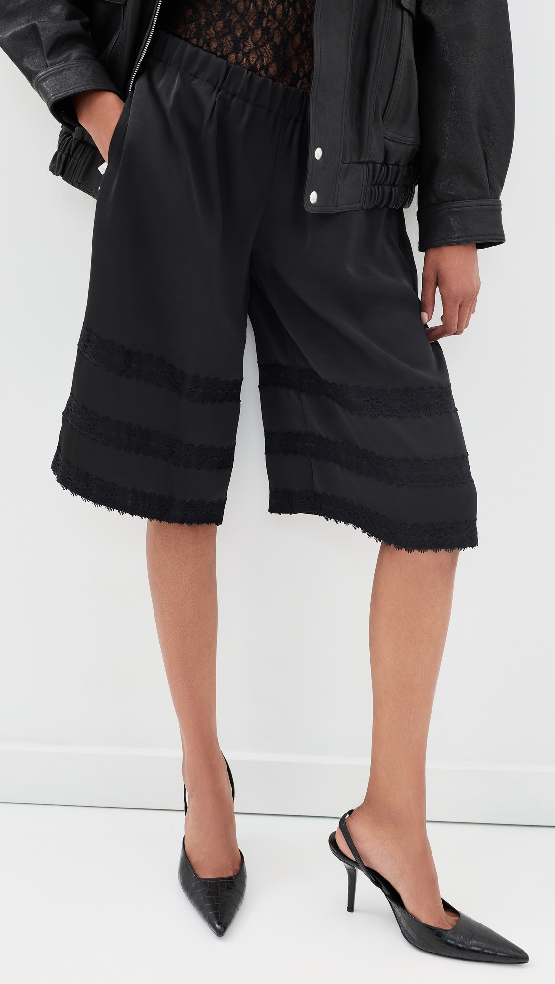 Lioness Paloma Jort Shorts Noir M | Shopbop
