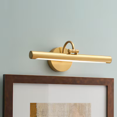 allen + roth Prichard Brushed Gold LED Battery Picture Light | Lowe's