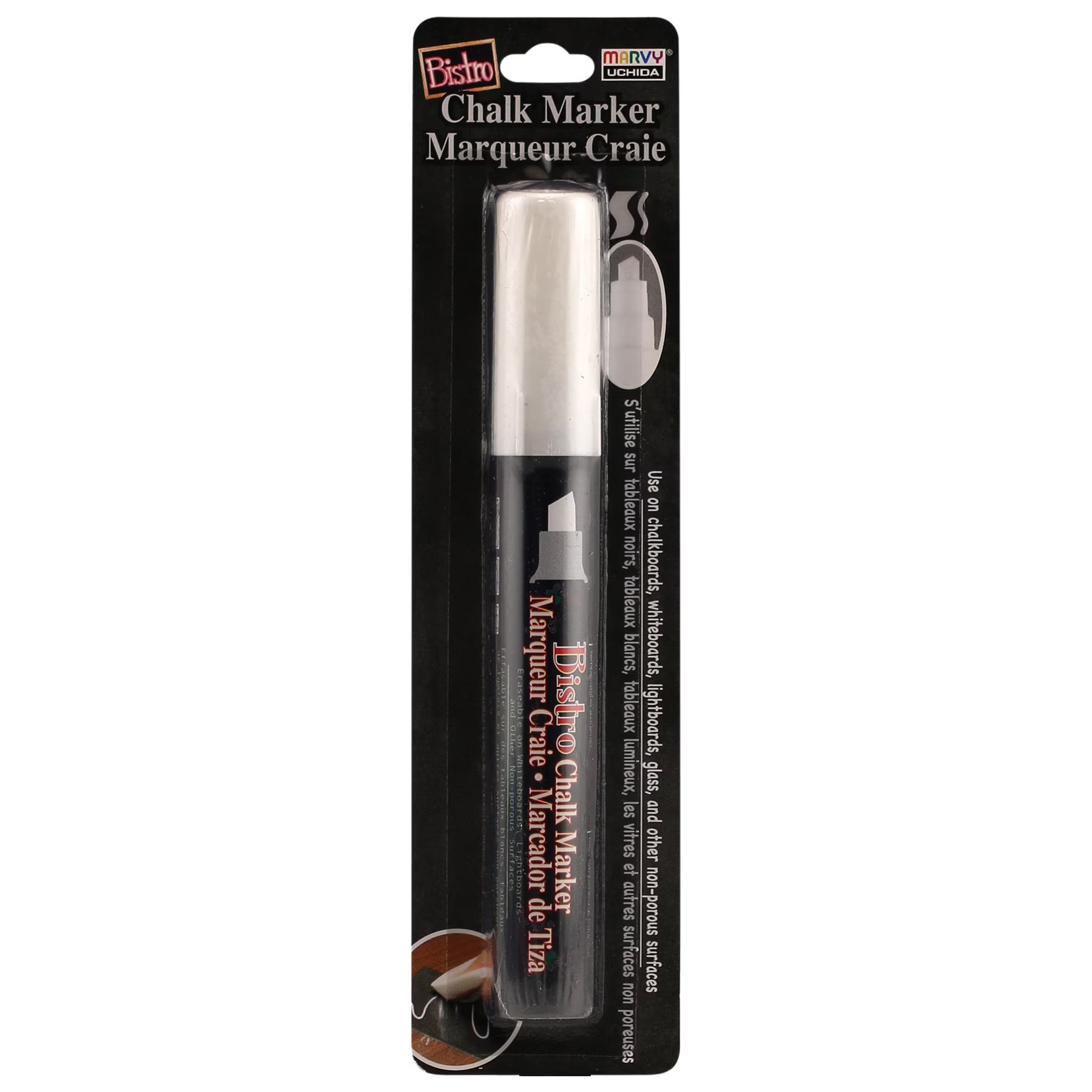 Marvy Uchida Bistro Chalk Marker, Chisel Tip, White, 555718087 | Walmart (US)