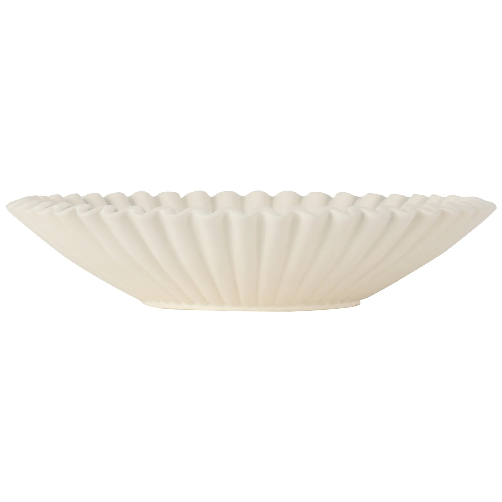 Better Homes & Garden off White Tabletop Decorative Ribbon Design Bowl | Walmart (US)