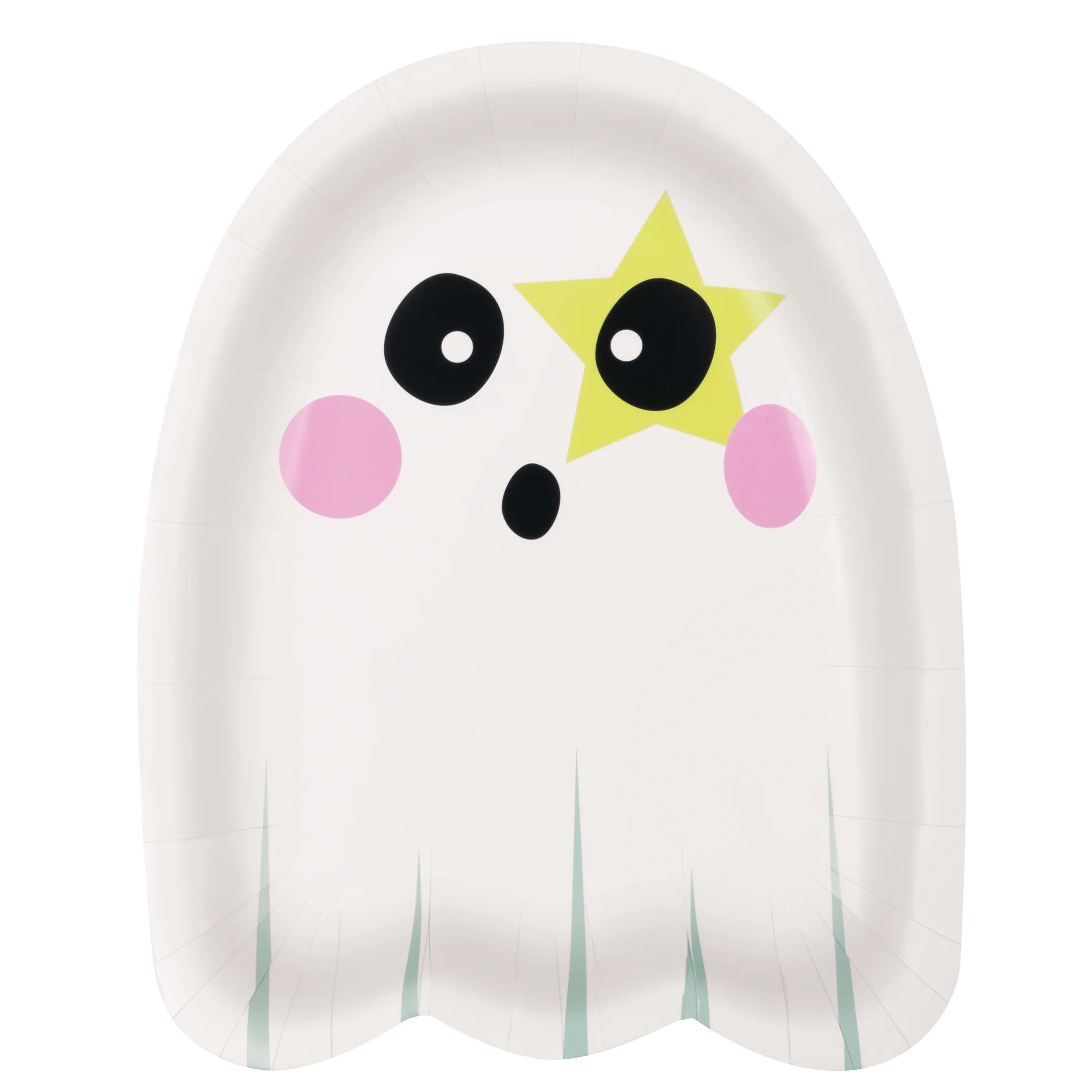 Halloween Spooky Friends Ghost Shaped Multicolor Paper Dinner Plates, 9", 12ct, Way to Celebrate | Walmart (US)