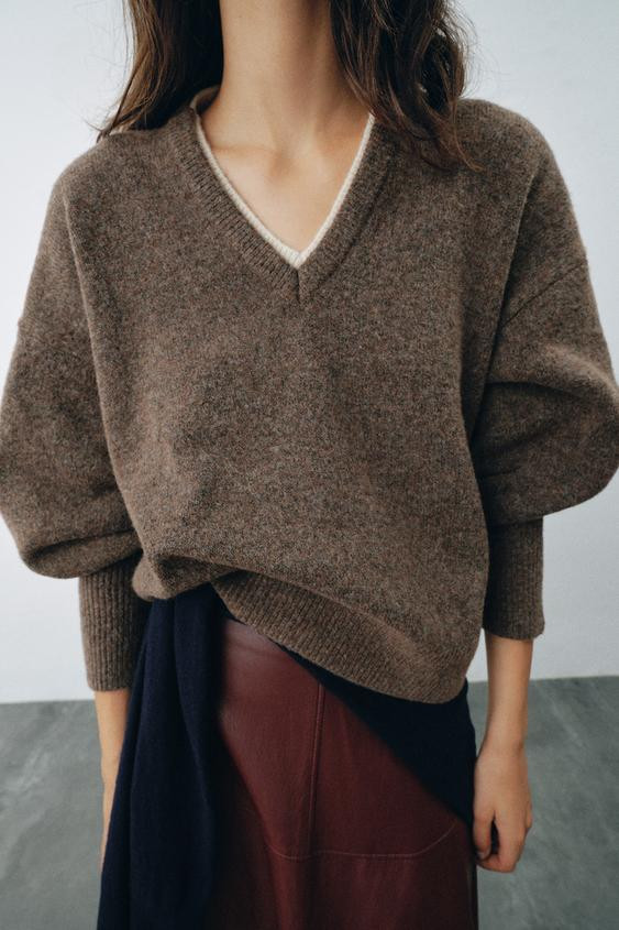 Zara - Long Wool Blend Vest - Women - Dark Gray - Women | Zara US