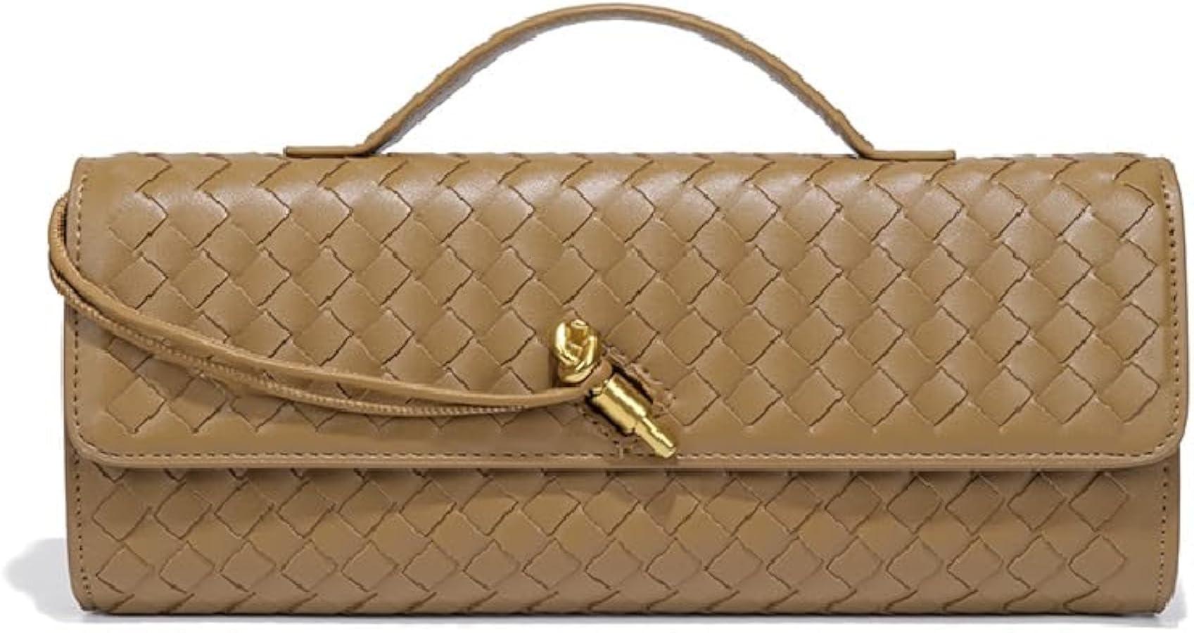 LMKIDS Woven Evening Bag Clutch Purses For Women, Woven Leather Crossbody Bag Purse For Women Sho... | Amazon (US)