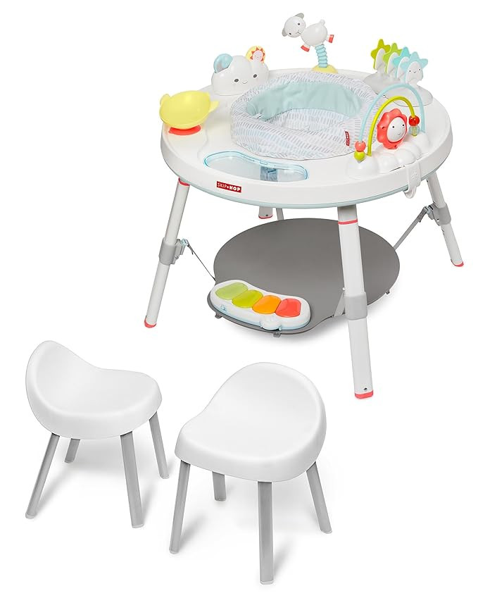 Skip Hop Baby 3-in-1 Grow with Me Set with Activity Center & Toddler Chairs, Silver Lining Cloud | Amazon (US)