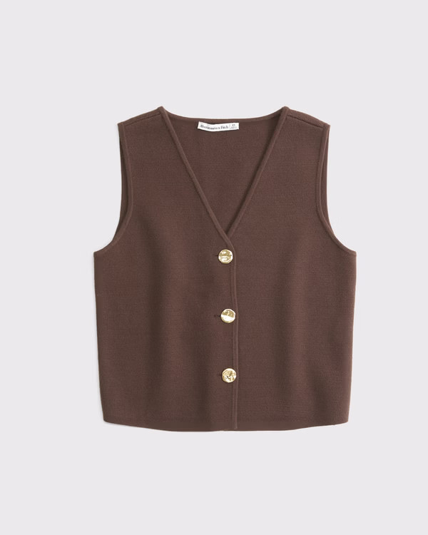 LuxeLoft V-Neck Vest | Abercrombie & Fitch (US)