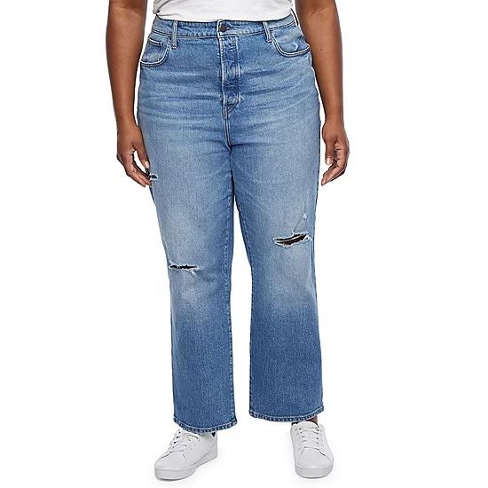a.n.a Plus-Womens  Highest Rise Vintage Straight Leg Jean | JCPenney