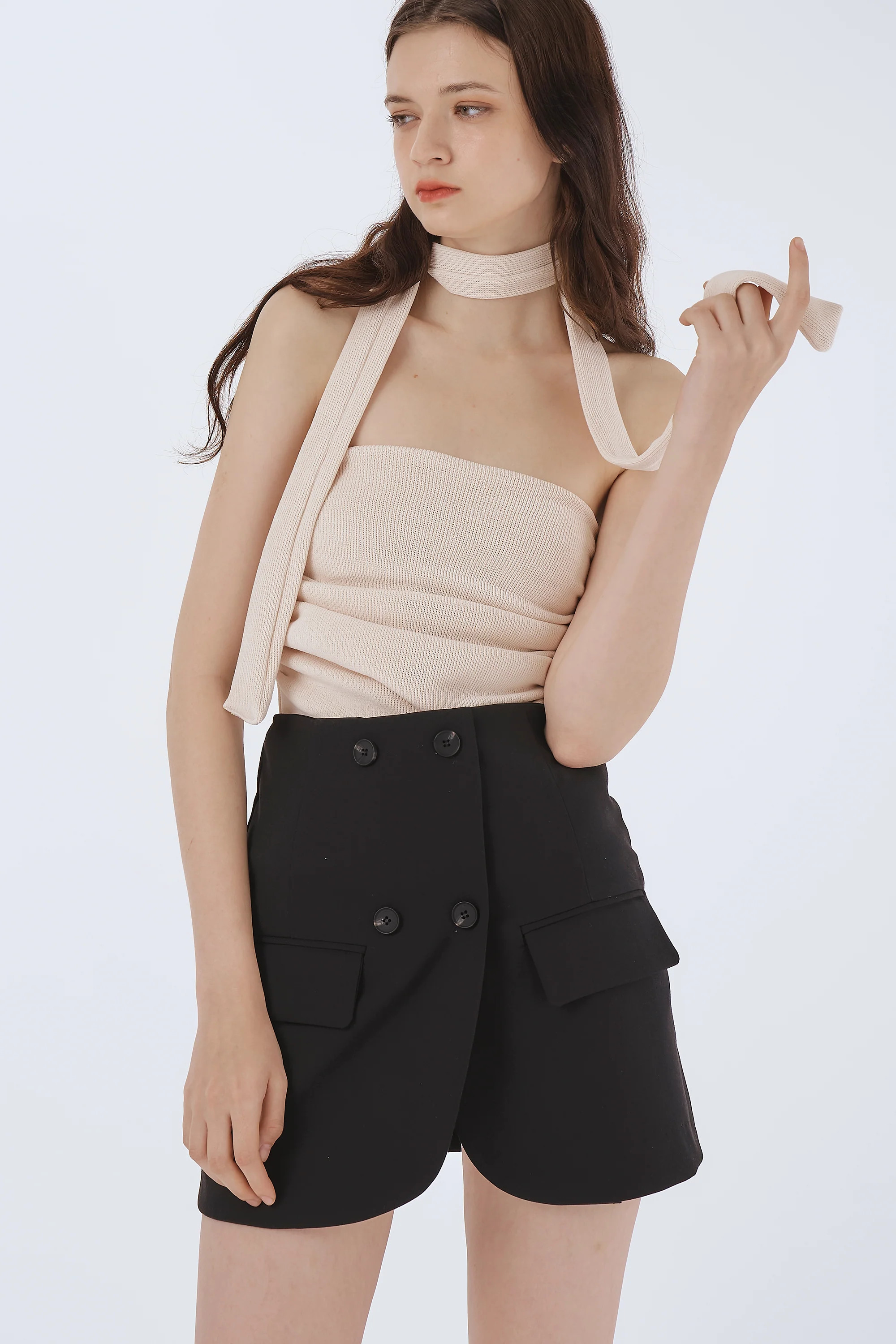 Luna Ruched Bandeau Top | Storets (Global)