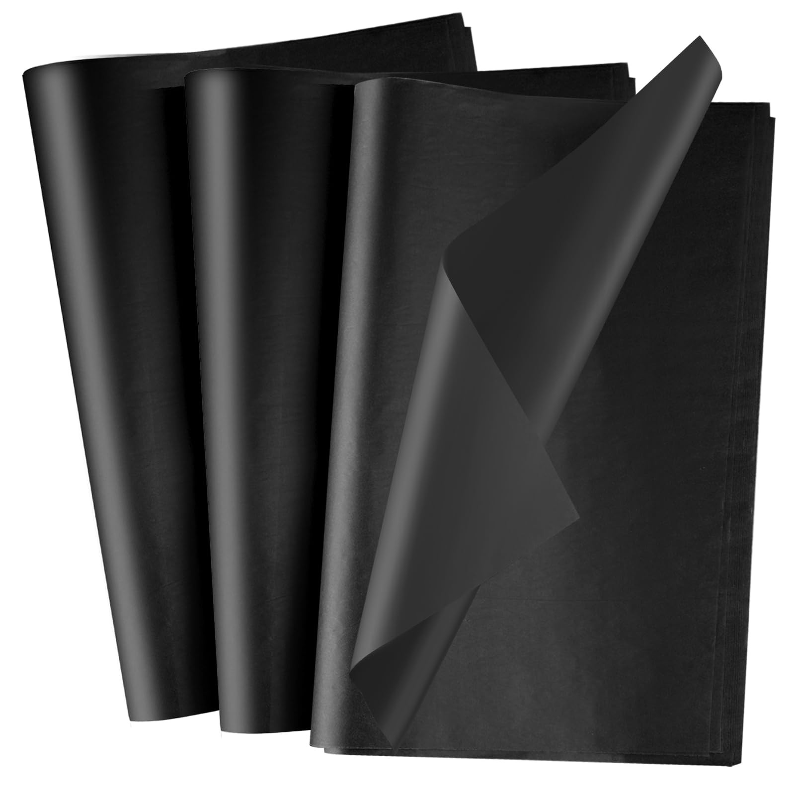 NEBURORA 100 Sheets Black Tissue Paper for Gift Bag 20x14 Inches Wrapping Tissue Paper Bulk Decor... | Amazon (US)