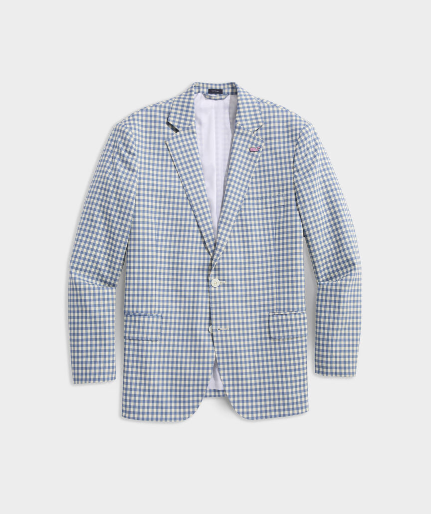 White Bay Gingham Wool Blazer | vineyard vines