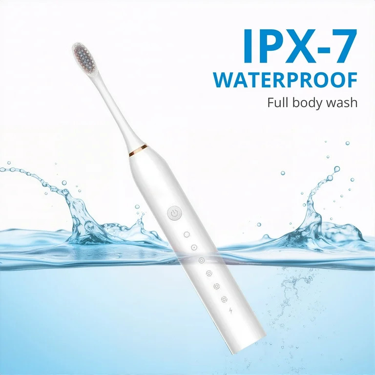 Atilioo Sonic Electric Toothbrush for Adults/Kids, 6 Brush Heads, 6 Modes for Sensitive Teeth, 30... | Walmart (US)