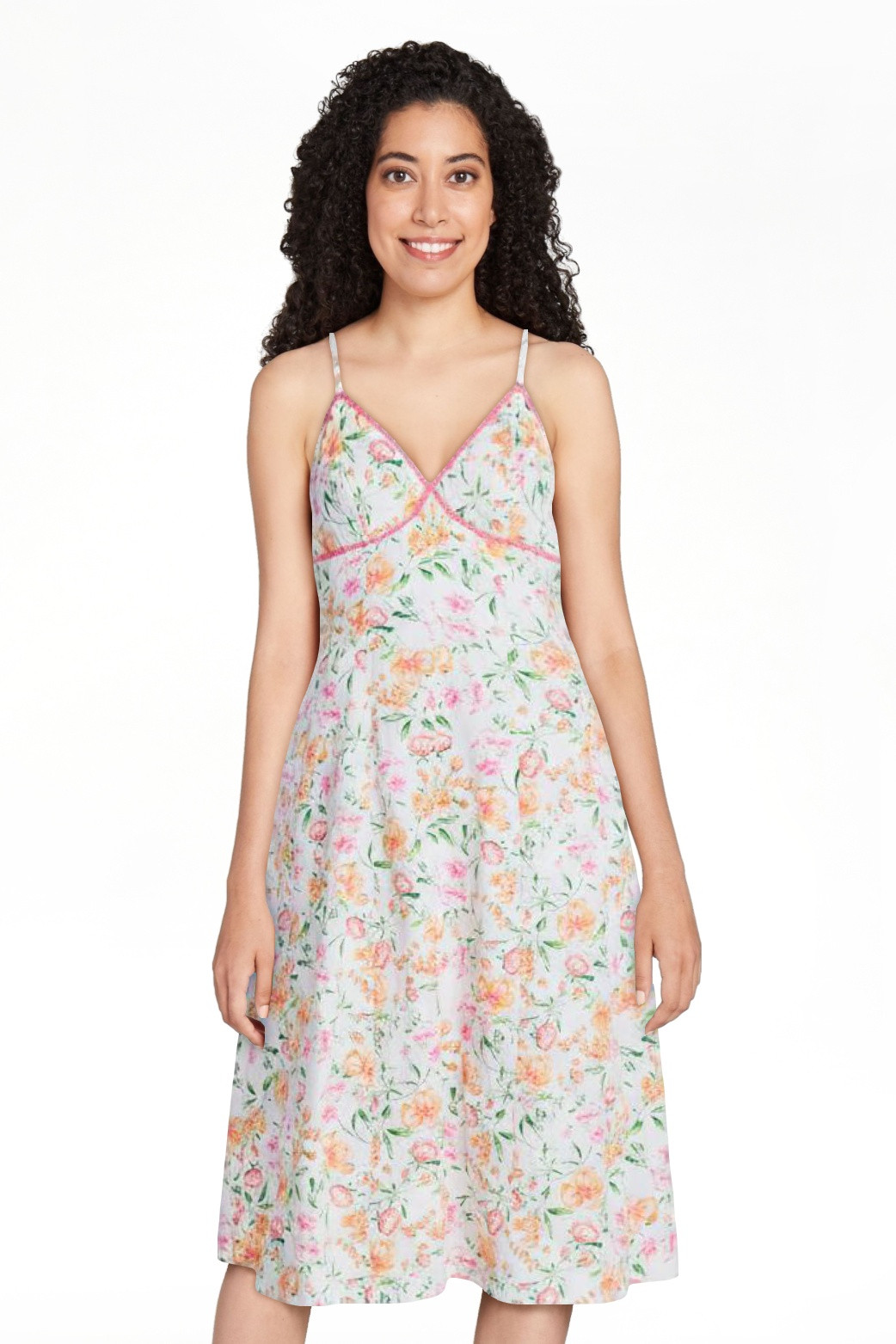 Free Assembly Women's Sleeveless Cotton Panel Midi Dress, Size-XS-XXL | Walmart (US)