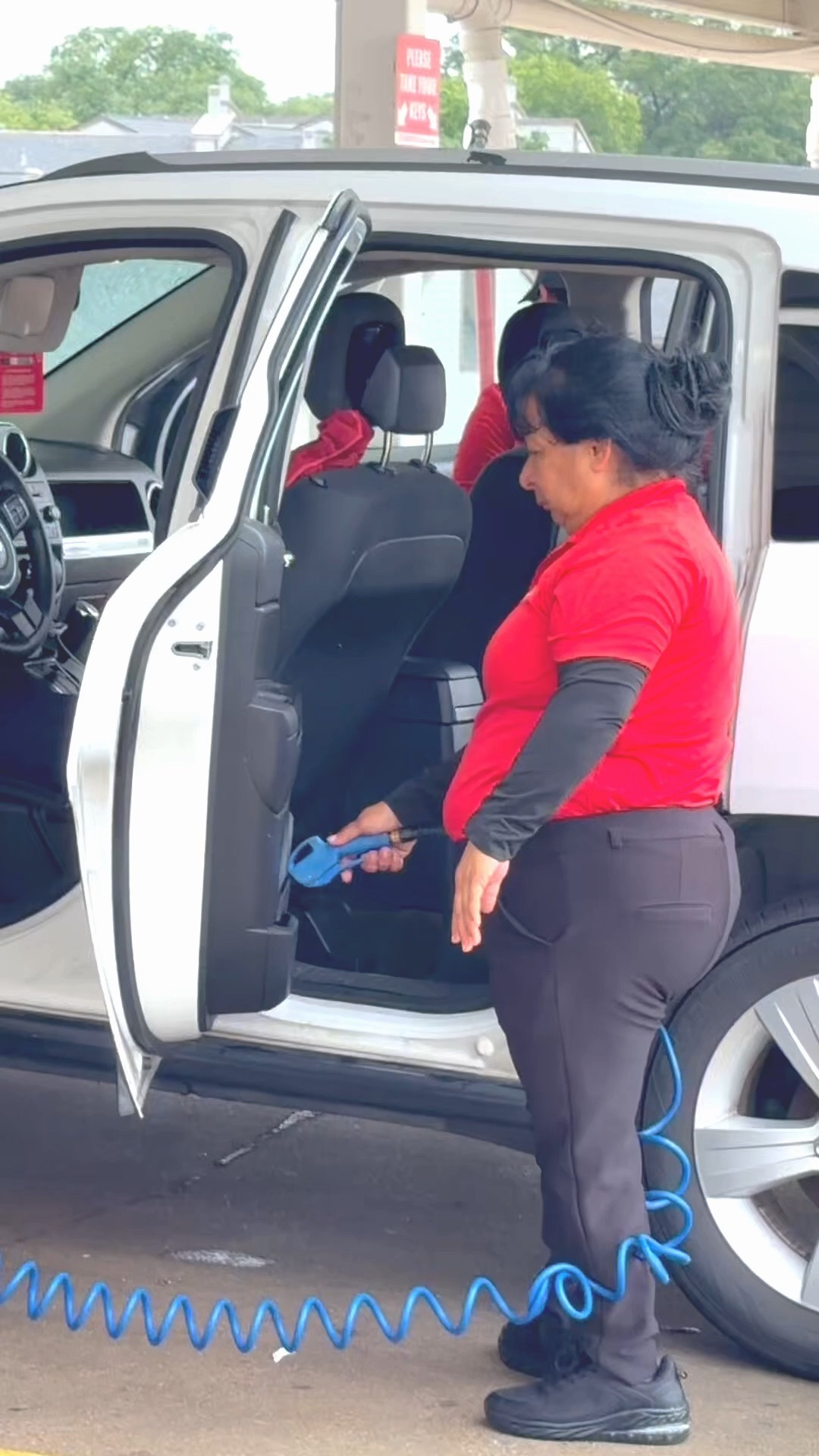 Stopped in and got my work truck cleaned and the ladies was working and the lazy man was delegating! So o tipped them and told them not to give lazy a penny. Ugh

#LTKdayinmylife #LTKmomlife #LTKvlog