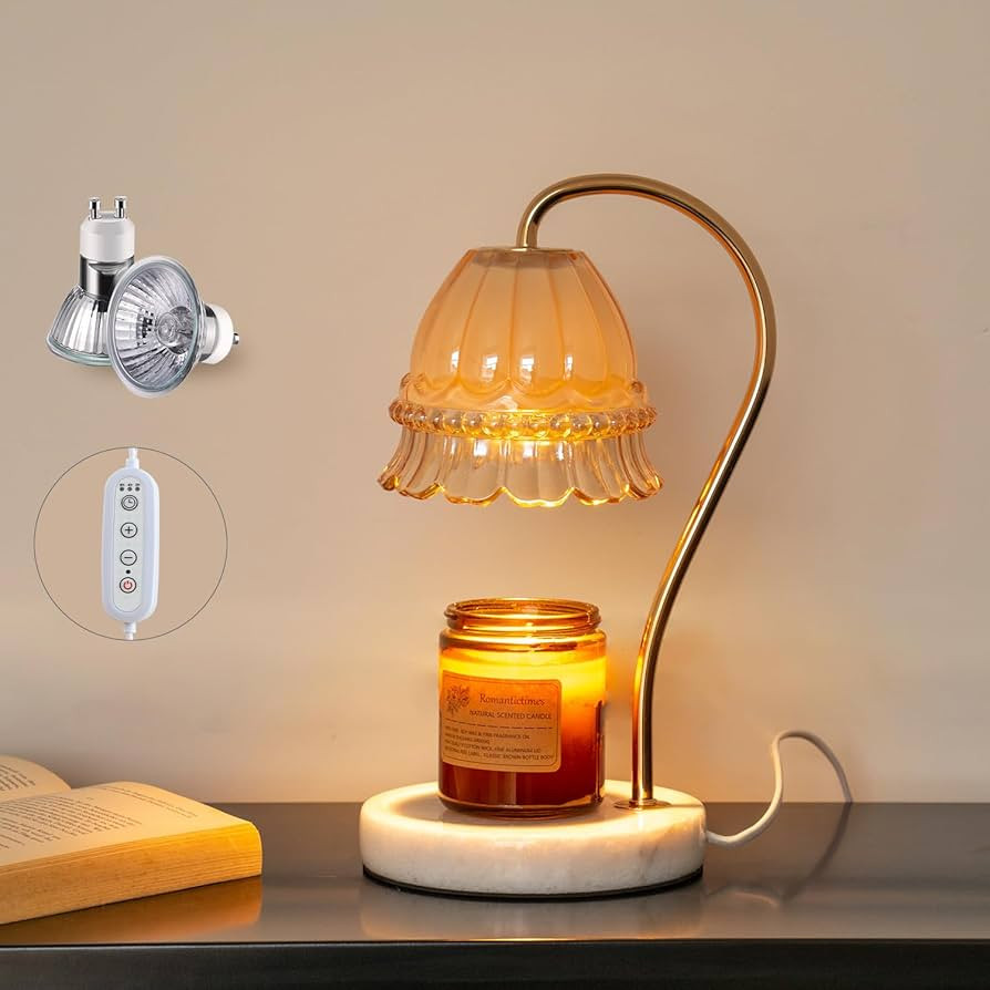 MH MYLUNE HOME Candle Warmer, Electric Candle Warmer Lamp with Timer and Dimmer, Safe Wax Candle ... | Amazon (US)