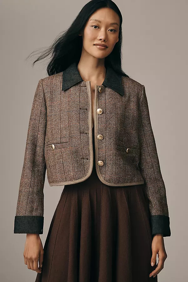 Wool Blend Shrunken Heritage Lady Jacket | Anthropologie (US)