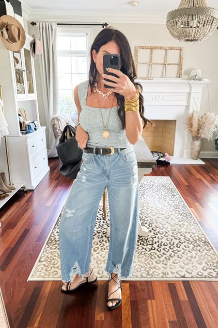 Summer outfit
Small tank
Medium jeans 

#LTKFindsUnder50 #LTKSeasonal #LTKStyleTip