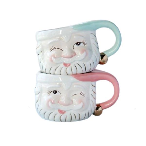 Papa Noel Mint & Pink Mug | Waiting On Martha