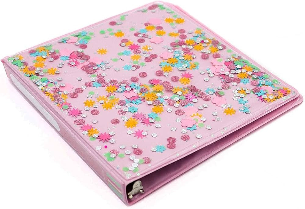 Packed Party Flower Shop Decorative Office or School Binder; Cute 3-Ring Letter Size 1" Fancy Bin... | Amazon (US)