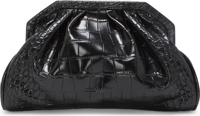 Baklo Croc Embossed Leather Clutch | Nordstrom