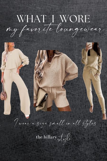 Loungewear sets are trending for fall and I am here for it!

I have all of these sets in a size small and wear on repeat  

#LTKSeasonal #LTKstyletip #LTKfamily