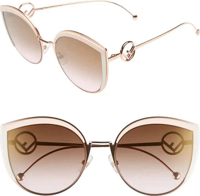 58mm Metal Butterfly Sunglasses | Nordstrom Rack