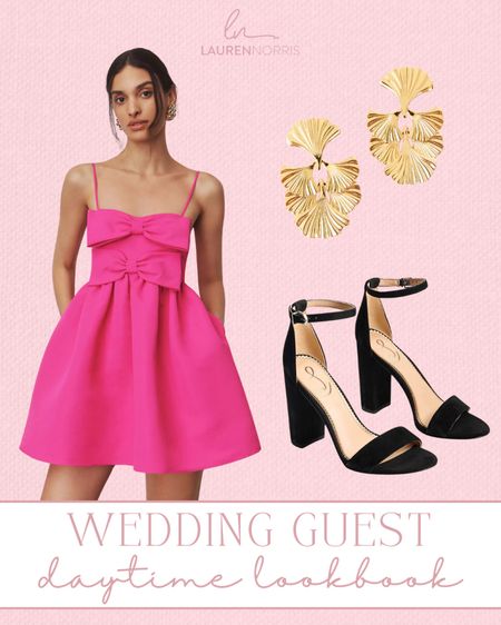 Fave short daytime wedding guest dress and accessories 🤍💍

#LTKWedding