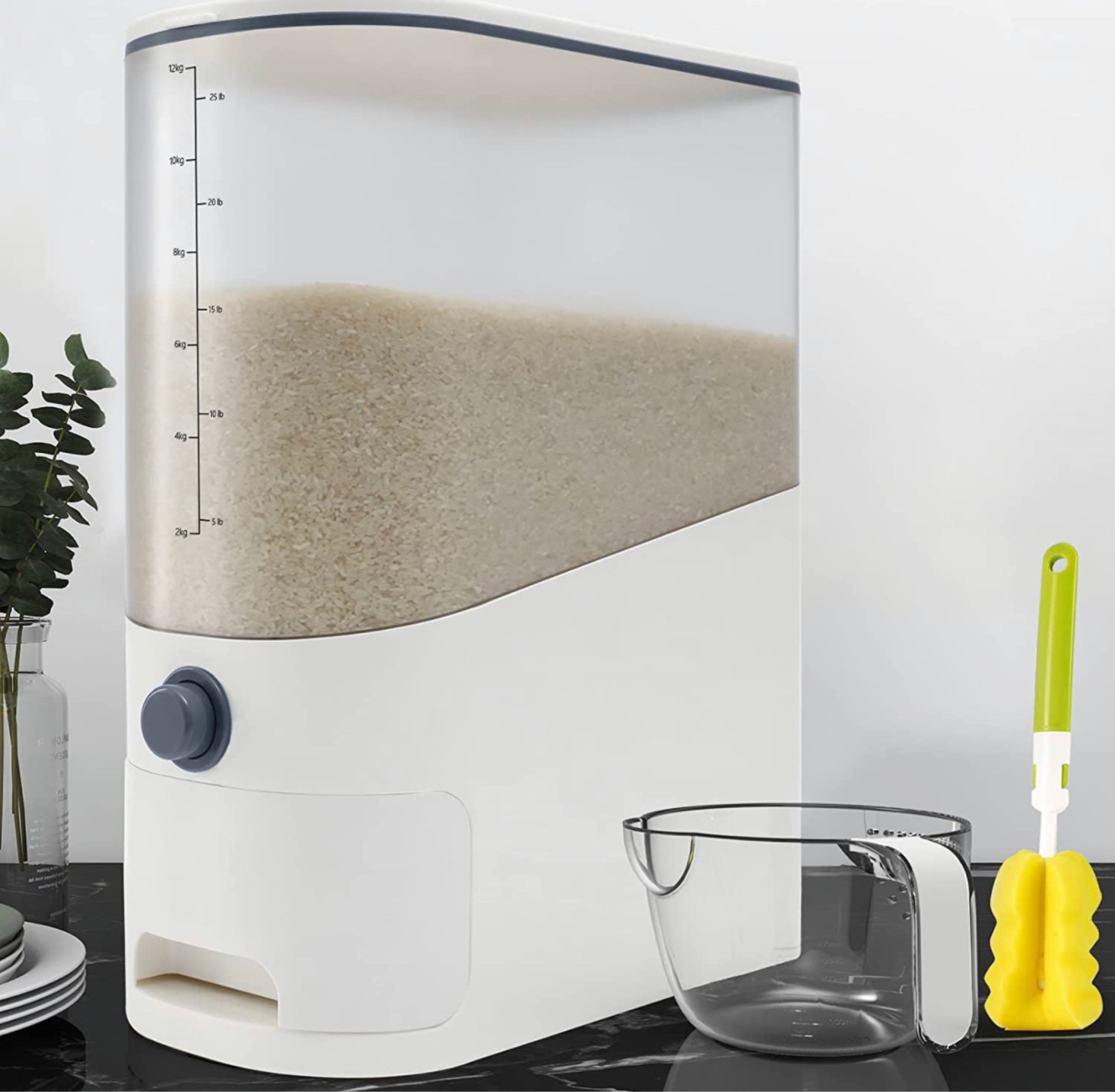 Cosyzone 26.5 Lbs Rice Dispenser, Large Sealed Grain Container Storage with Measuring Cup, Food Dispenser Kitchen Organization and Pantry Store for Cereal Dry Food

#LTKhome #LTKunder50 #LTKFind