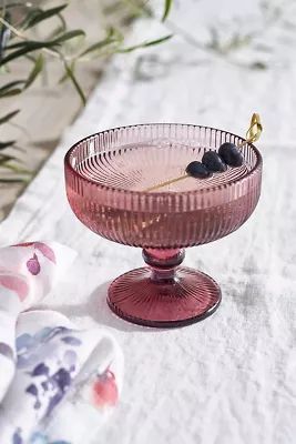 Ridged Glass Coupe | Anthropologie (US)