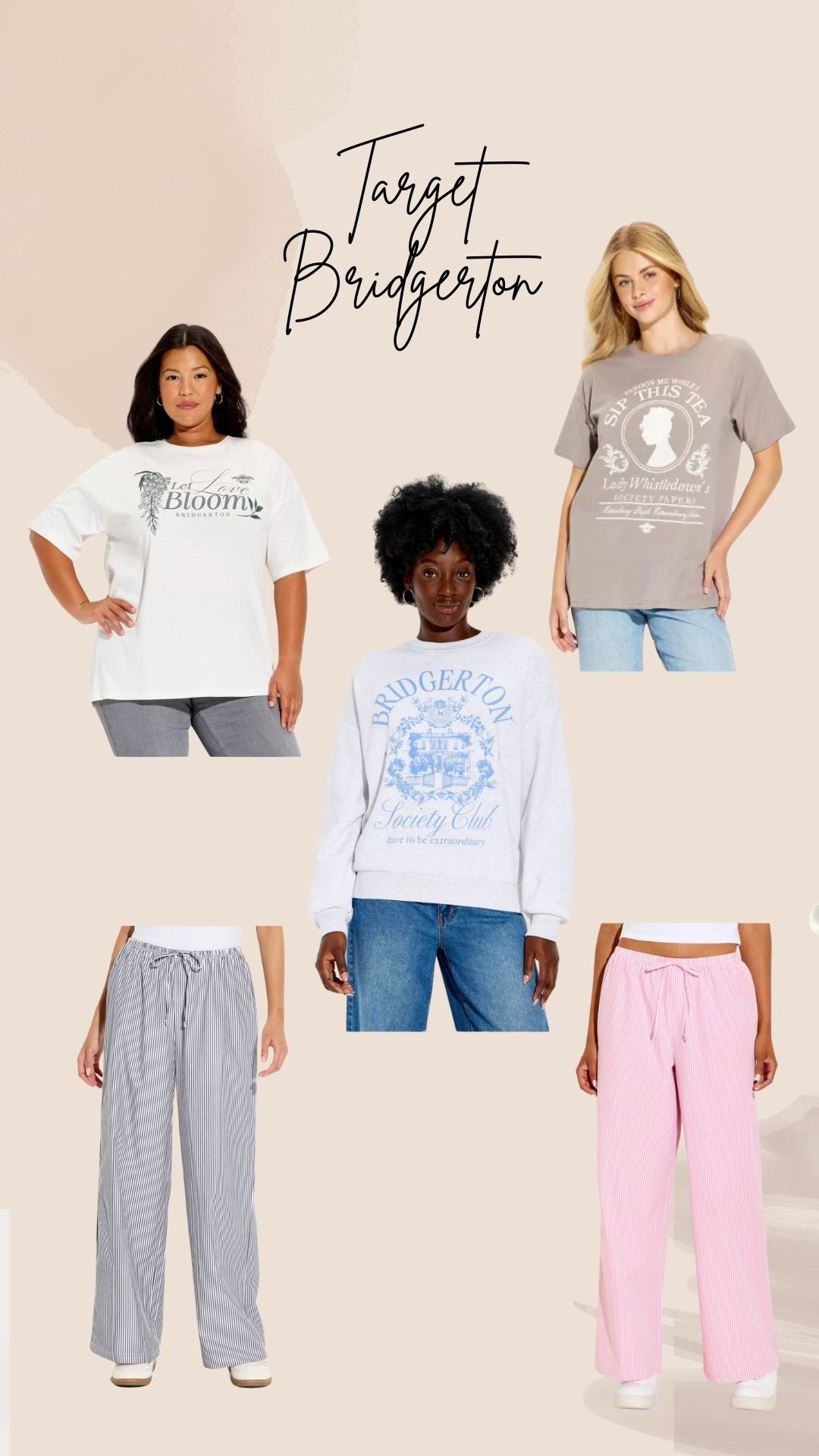 Target’s new collab with Bridgerton! Plus some pants that look super cute paired with the pieces.

#target
#targetstyle
#bridgerton

#LTKootd #LTKgrwm