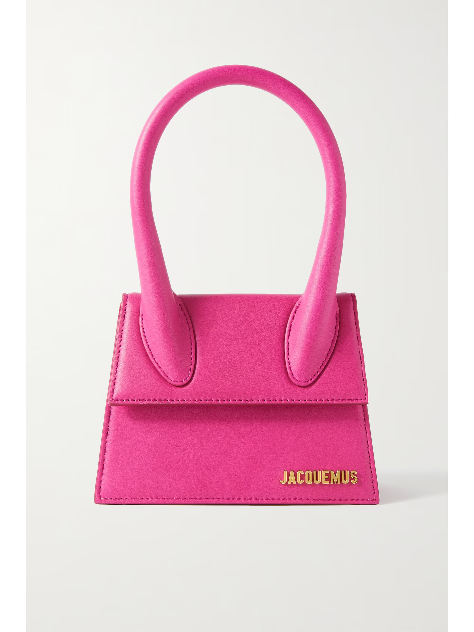 Pink Le Chiquito Moyen leather shoulder bag | JACQUEMUS | NET-A-PORTER | NET-A-PORTER (US)
