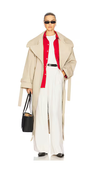 Josephine Coat in Khaki | Revolve Clothing (Global)