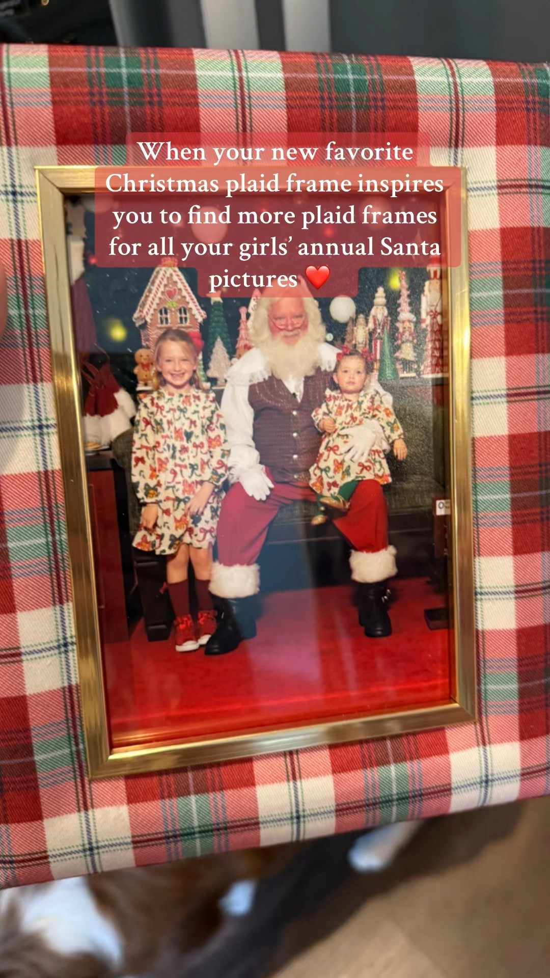 These plaid frames will be so fun to bring out each year with the girls’ Santa pictures. And each year I’ll add another plaid frame that I find to the collection. Beautiful way to add a touch of Ralph Lauren Christmas inspiration. 

#LTKmomlife #LTKHoliday #LTKKids