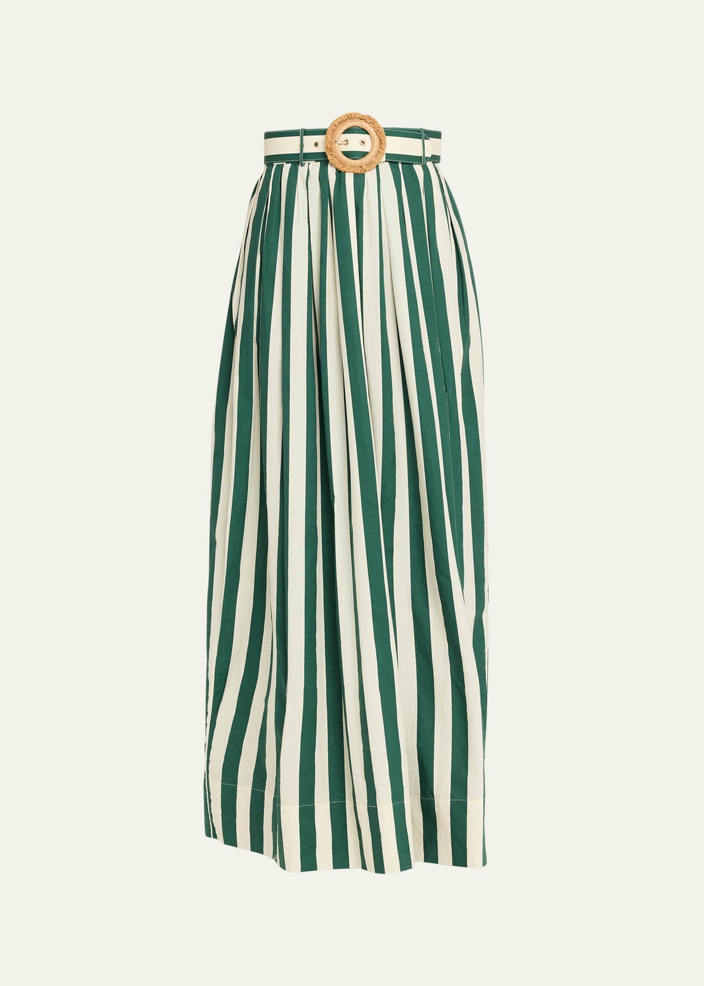 Cara Cara Greenfield Belted Cotton Maxi Skirt | Bergdorf Goodman