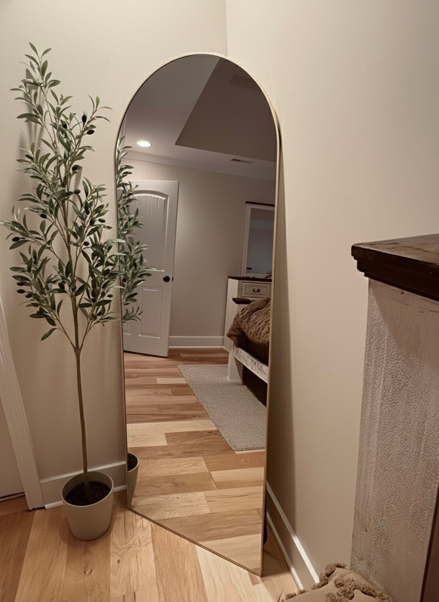 The viral mirror (in the largest size) is only $49 right now. I’m in love with mine! 

#LTKHome #LTKFindsUnder50 #LTKSaleAlert