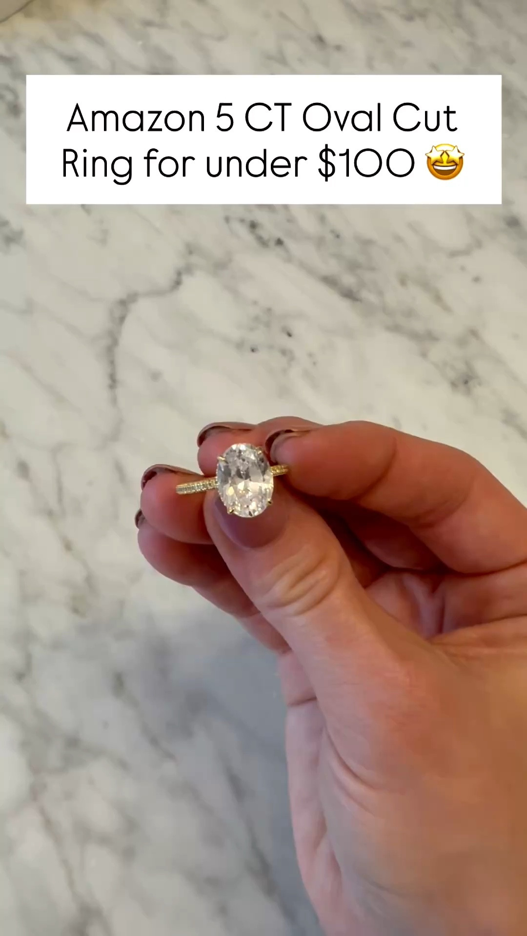 This ring is stunning 🤍 It has that gorgeous oval crushed ice look that reflects so much light and honestly looks way more expensive than it is.

It’s made with high-quality cubic zirconia and S925 silver, so it’s hypoallergenic, comfortable for everyday wear, and true to size. I also love the eternity-style band detail — it adds just the right amount of sparkle without being too much.

Such a beautiful option for a gift, travel ring, or everyday wear if you love that classic, elegant look ✨ Linking it here on my LTK.

#LTKSaleAlert #LTKunboxing