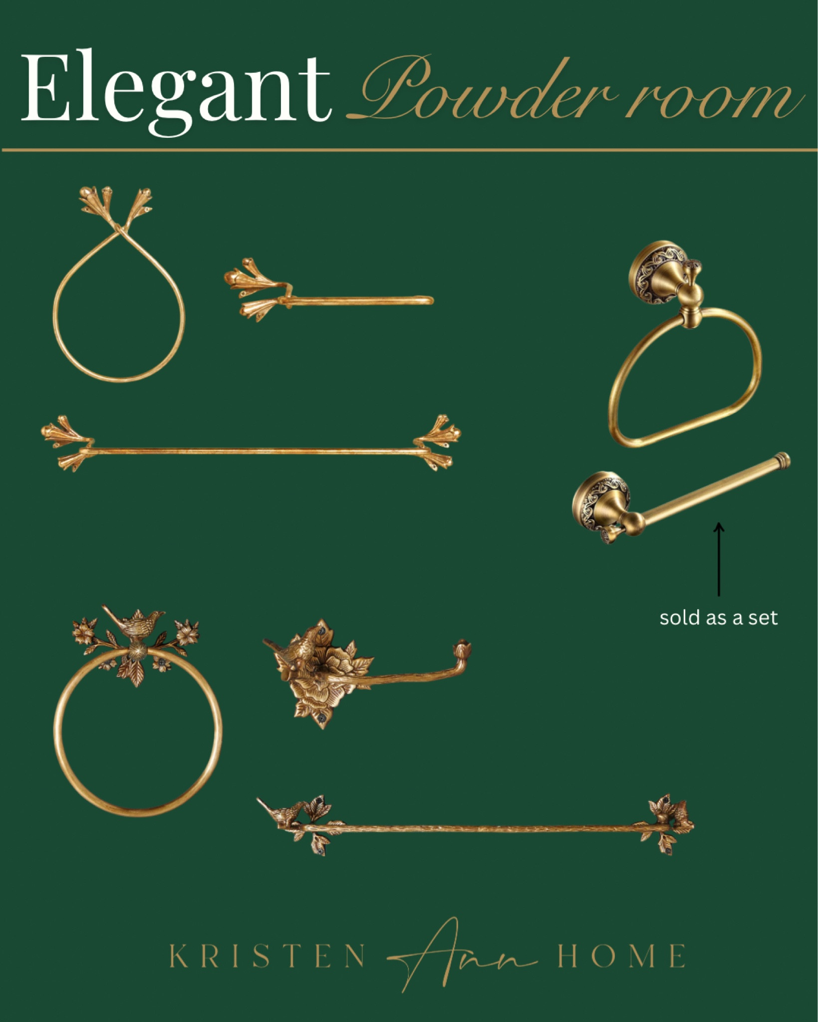 I am redoing our powder room and stumbled upon these brass accessories that would be beautiful in the space. I love all of these styles. 

#LTKHome #LTKStyleTip