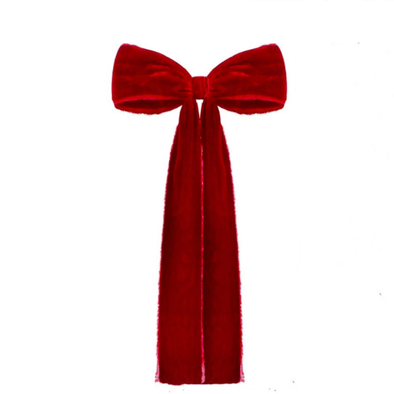 Oversized Velvet Christmas Bow - Flocked Holiday Garland for Staircase, Tree & Wall Decor, Khaki ... | Walmart (US)