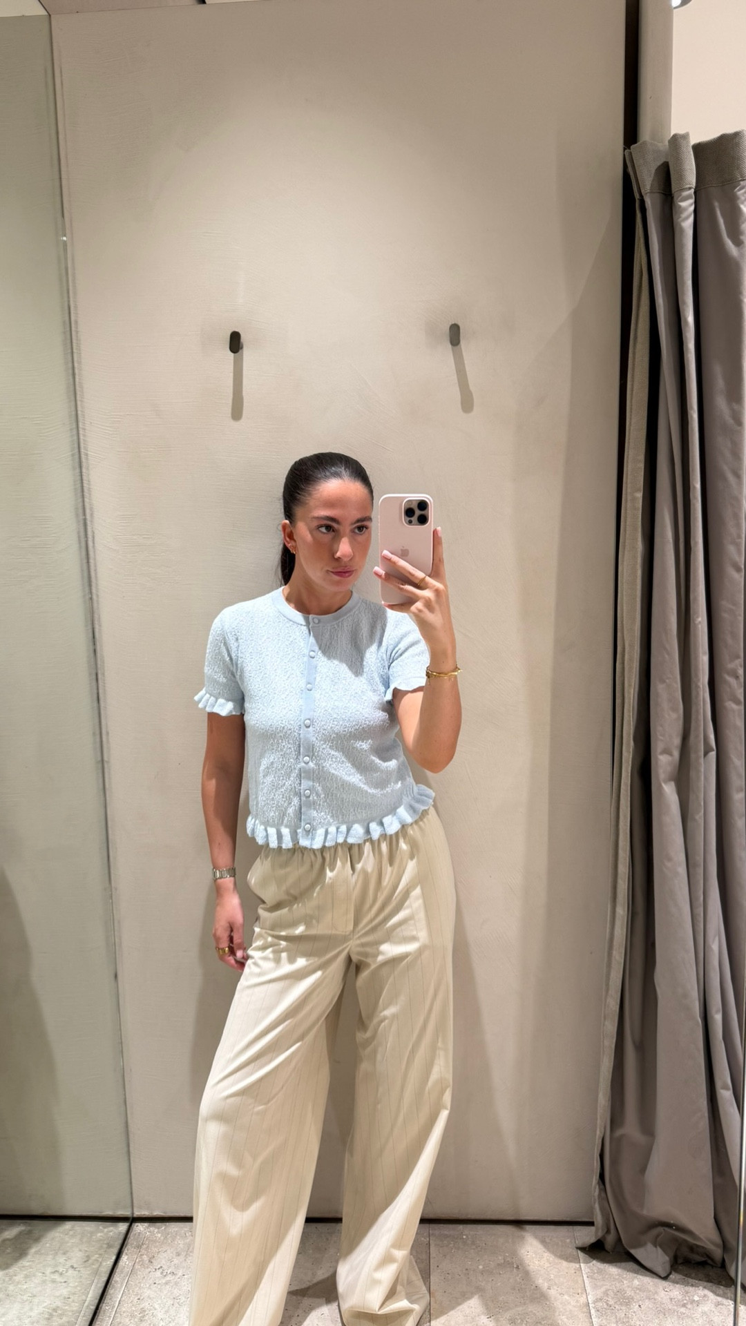 Spring workwear - spring staples - stripe trousers - corporate - blue cardigan - baby blue 

#LTKuk #LTKstyletip #LTKspring