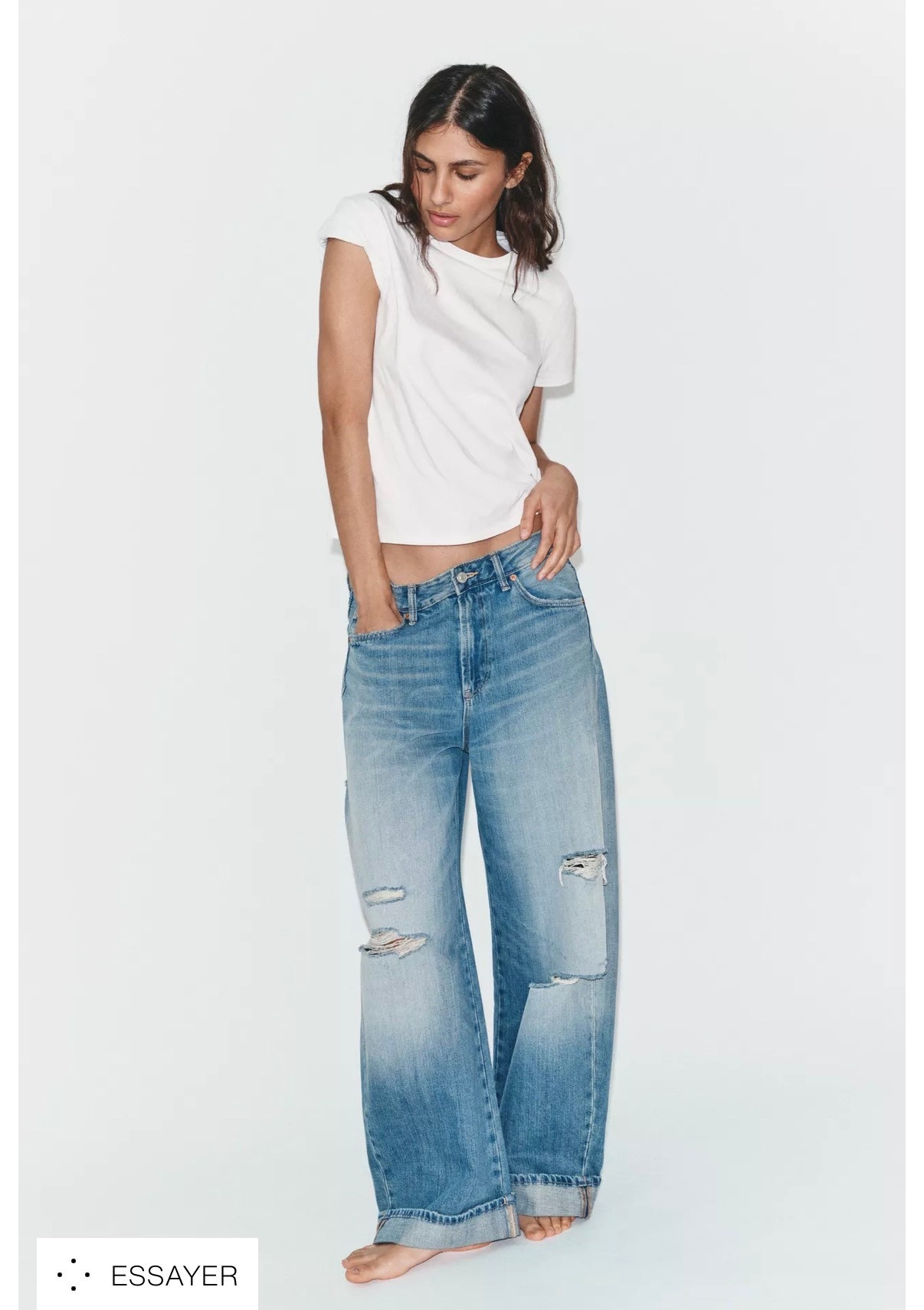 Jean troué Zara 

#LTKfrance #LTKsummer #LTKeurope