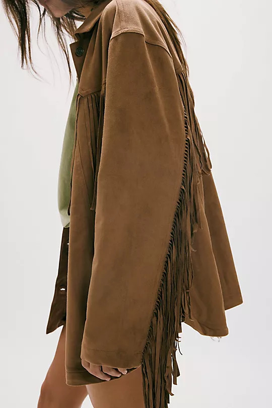 Fringe Out Vegan Suede Jacket | Free People (Global - UK&FR Excluded)