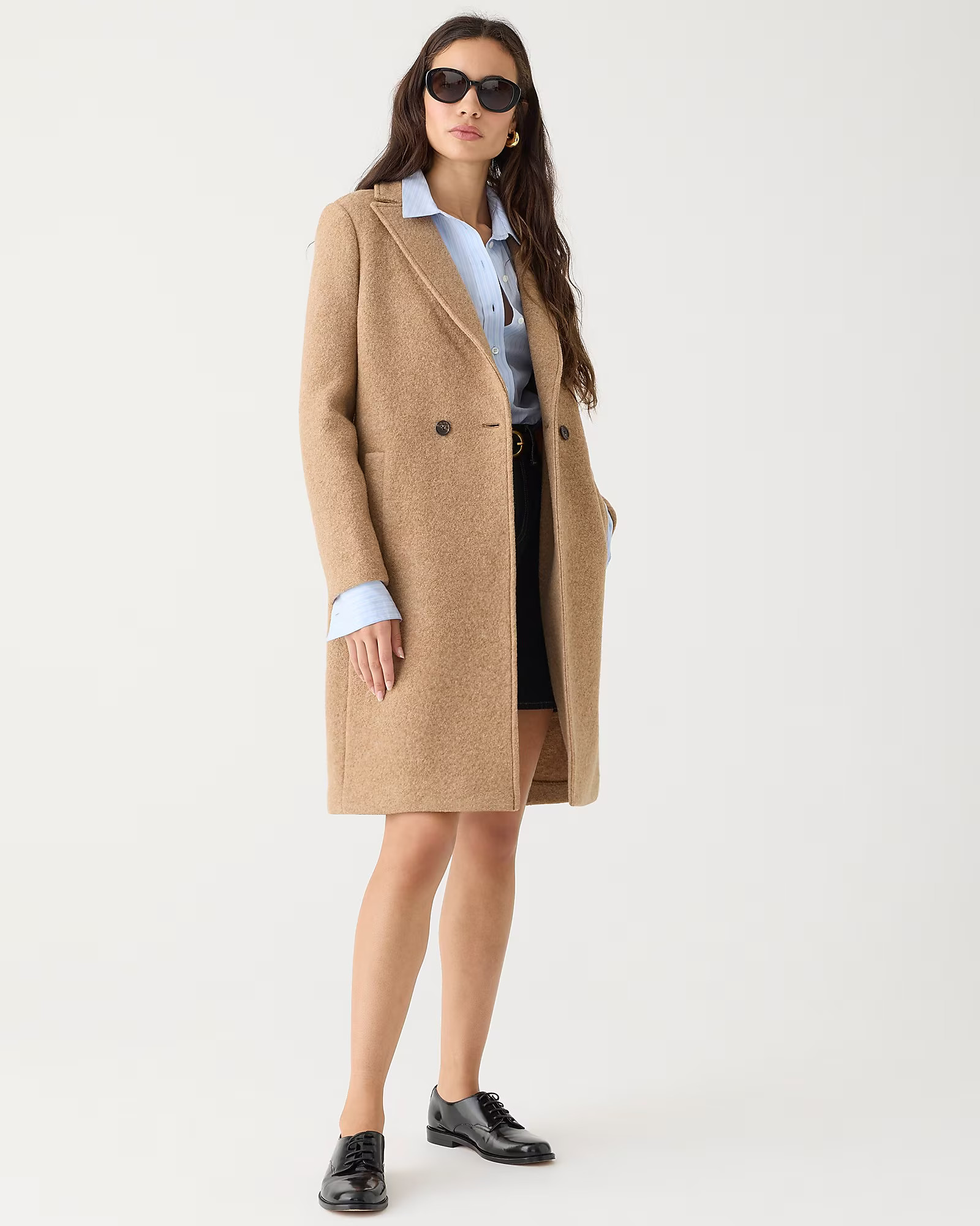 New Daphne topcoat in Italian boiled wool | J. Crew US