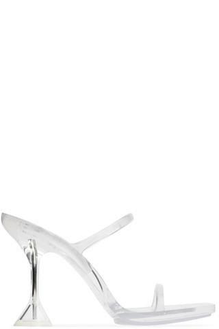 Transparent Brito Slipper Heeled Sandals | SSENSE