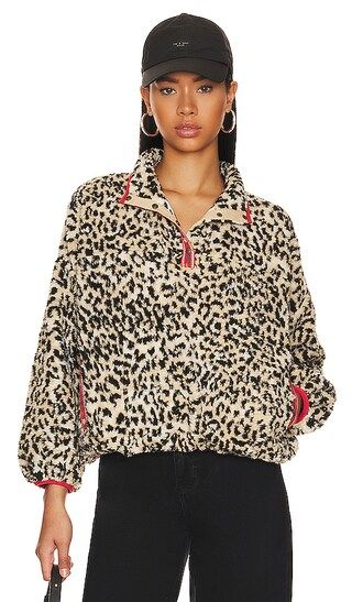 Country Side Pullover in Leopard With Floral Trim | Revolve Clothing (Global)