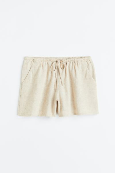 Linen-blend Pull-on Shorts | H&M (US + CA)